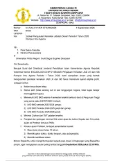 Jadwal Pengusulan Kenaikan Jabatan Dosen Periode I Tahun 2026 Rumpun Ilmu Agama 