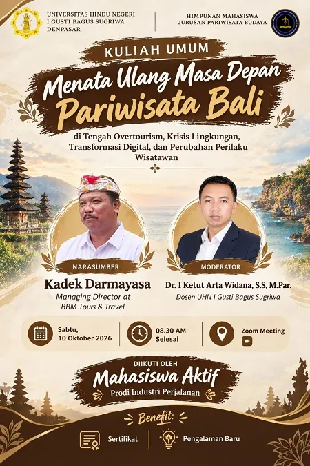 Prodi Industri Perjalanan Ajak Mahasiswa Menata Ulang Masa Depan Pariwisata Bali