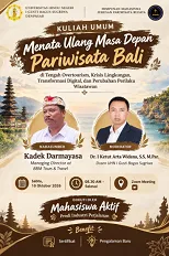 Prodi Industri Perjalanan Ajak Mahasiswa Menata Ulang Masa Depan Pariwisata Bali