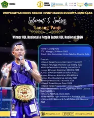 Pemenang sabuk juara nasional di ajang University Boxing League (UBL) Nasional 2026