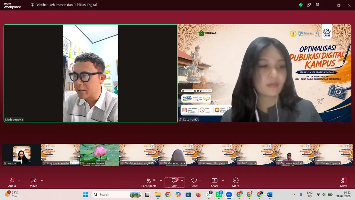 UHN I Gusti Bagus Sugriwa Denpasar Gelar Pelatihan Kehumasan dan Publikasi Digital untuk Perkuat Komunikasi Institusi