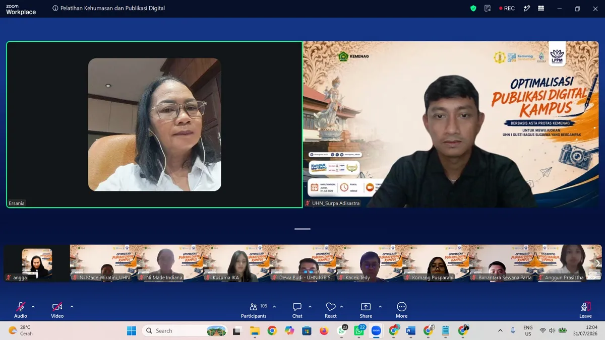 UHN I Gusti Bagus Sugriwa Denpasar Gelar Pelatihan Kehumasan dan Publikasi Digital untuk Perkuat Komunikasi Institusi